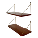 Set of two floating shelves, Danmark, 1960s