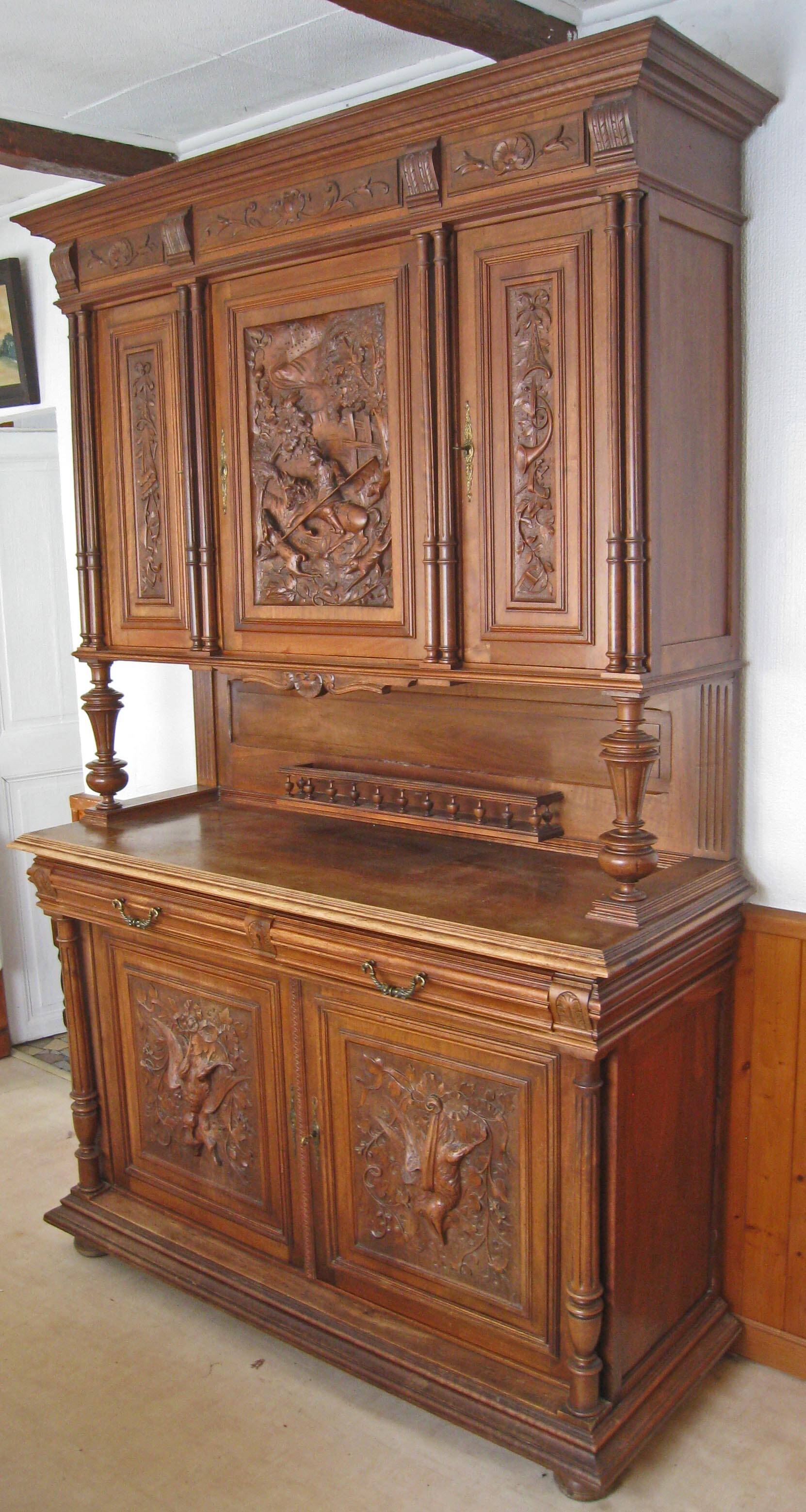 Sideboard, carved solid wood buffet