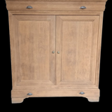 High-style Louis Philippe buffet in solid oak from the 19th century.