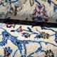Persian Iran Nain Wool and Silk Oriental Rug: 3.10 X 2.08 Meters