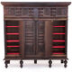 Vintage neo-breton sideboard in solid oak, 1880
