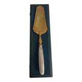 Brass and silver pie server