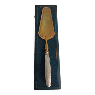 Brass and silver pie server