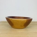 Solid wood fruit bowl, salad bowl