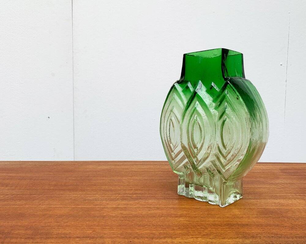 Vintage Finnish glass vase by Kaj Blomqvist for Kumela