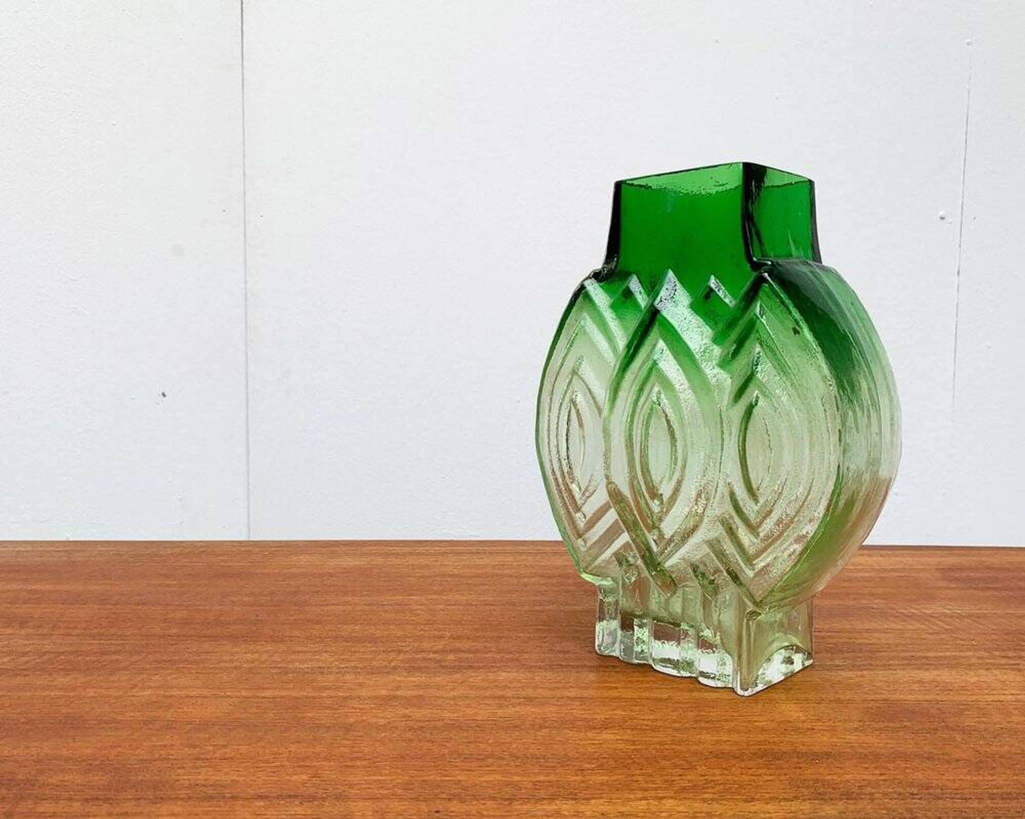 Vintage Finnish glass vase by Kaj Blomqvist for Kumela
