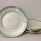 Set of 6 plates plates stamped "faïencerie d'orchies nord" model "condé"