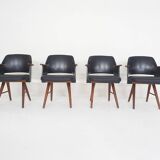 Set of four Cees Braakman for Pastoe model FT30 dining chairs, The Netherlands 1954
