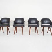 Set of four Cees Braakman for Pastoe model FT30 dining chairs, The Netherlands 1954