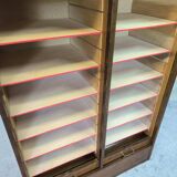 Vintage double curtain filing cabinet