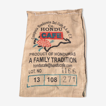 Jute bag of coffee out of the ordinary