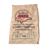 Jute bag of coffee out of the ordinary