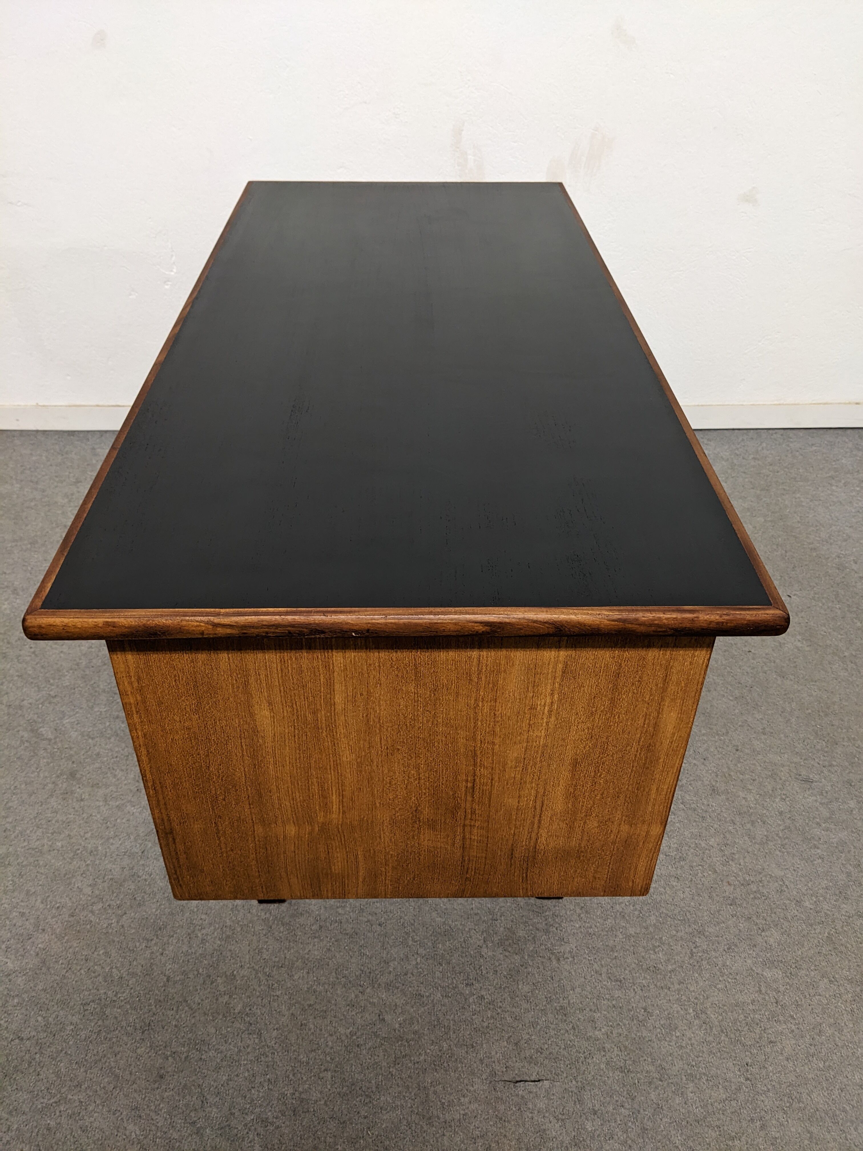 Scandinavian double-sided teak desk from the 50s/60s