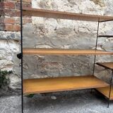 60s style modular self-supporting shelf, string tornado style