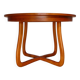 Scandinavian vintage extendable round table