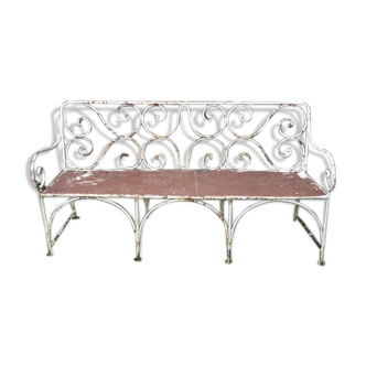 Banc en fer forgé