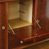 Rosewood and rosewood sideboard in the style of Jules Leleu