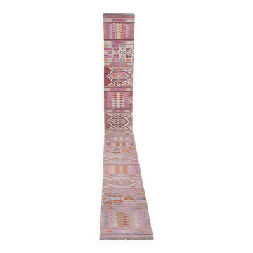 Tapis de couloir turc vintage