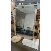 Grand Venetian Murano Glass Mirror with Twisted Torchon Frame