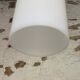 Suspension vintage teck et verre acrylique