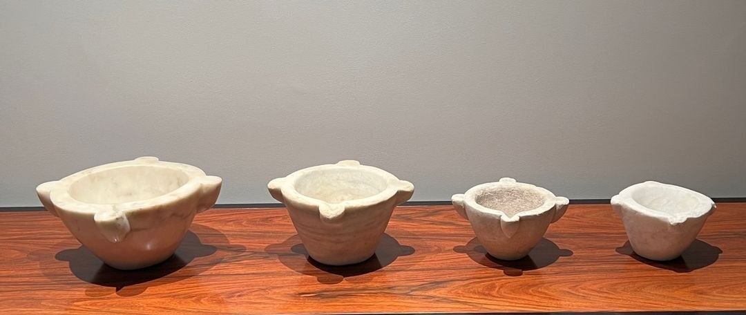 Set of Four Marble Mortars, 18th Century