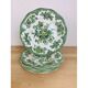 6 flat plates wedgwood oriental pheasants green