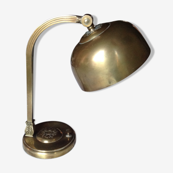 Orientable brass lamp, circa 1900