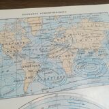 Old map of sea currents from 1928