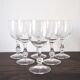 Set of 6 stemmed glasses