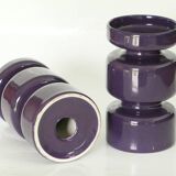 Pair of vintage parma ceramic candlesticks