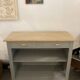 Ash Grey Art Deco Open Sideboard