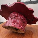 Brutalist coffee table magnifying elm