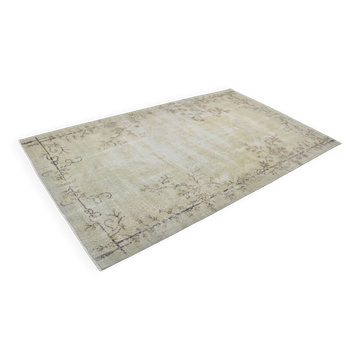 Turkish oushak vintage carpet sku 3158