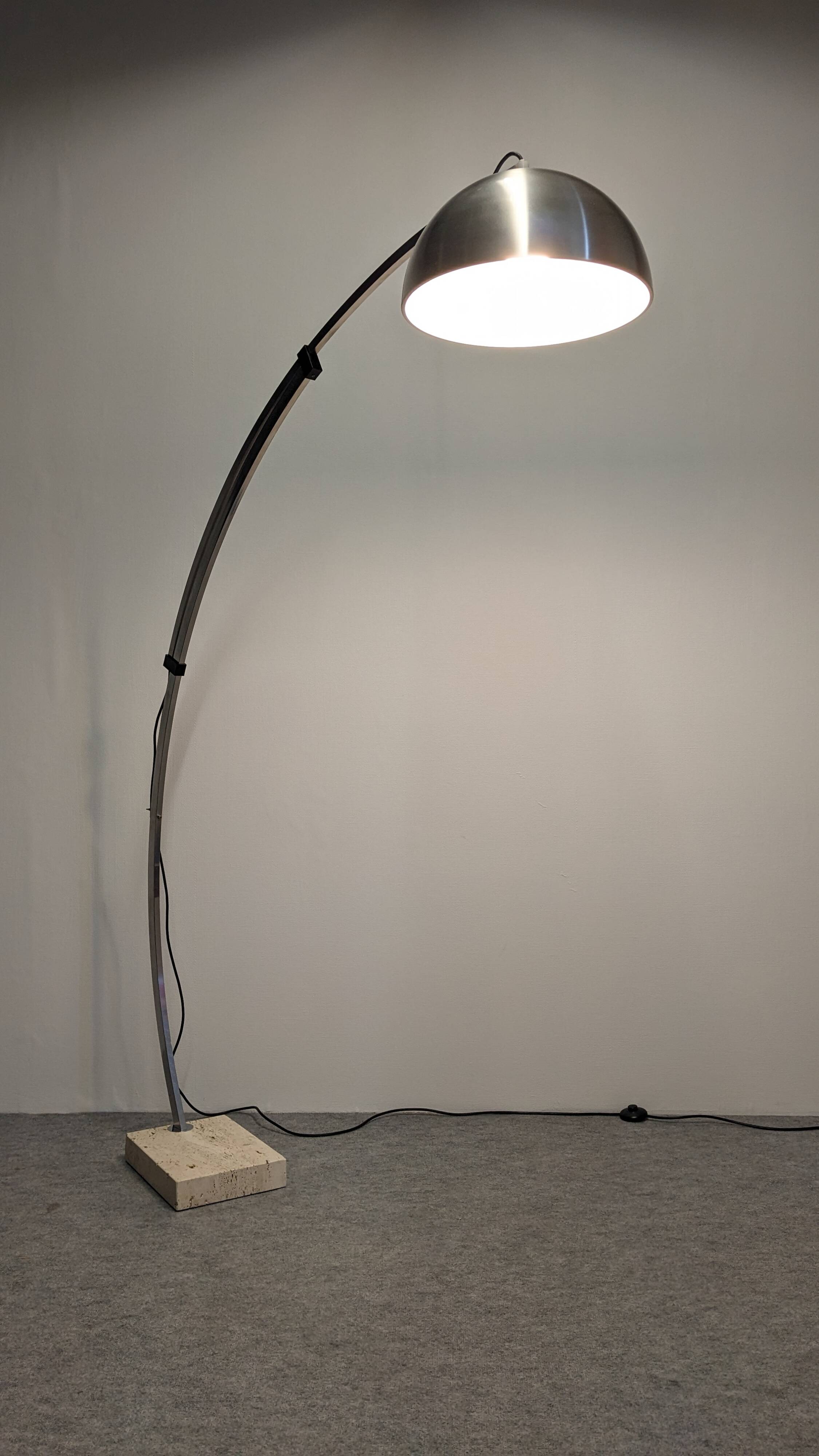 Italian Space Age Arc Floor Lamp, 60s-70s