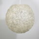 Spherical resin fiber suspension