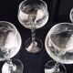 4 twisted stem glasses for white or rosé wine