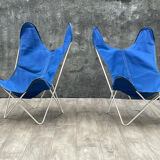 Pair of AA butterfly armchairs, 1970s