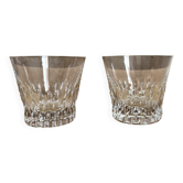Paire de verres à whisky en cristal Baccarat - non utilisé