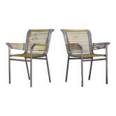 Deux fauteuils Sandows style Rene Herbst Infabrica