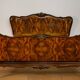 Rounded Walnut Burl Double Bed, 1950s