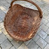 Wicker wood basket