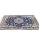 Nain carpet, floral patterns, blue and red, 116x206cm, Iran