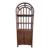 Rattan shelf with flaps