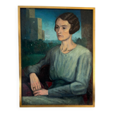 Portrait de femme signé