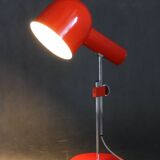 1960s Josef Hurka Red Desk Lamp for Napako , Czechoslovakia