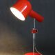 Lampe de bureau rouge Josef Hurka des années 1960 pour Napako, Tchécoslovaquie