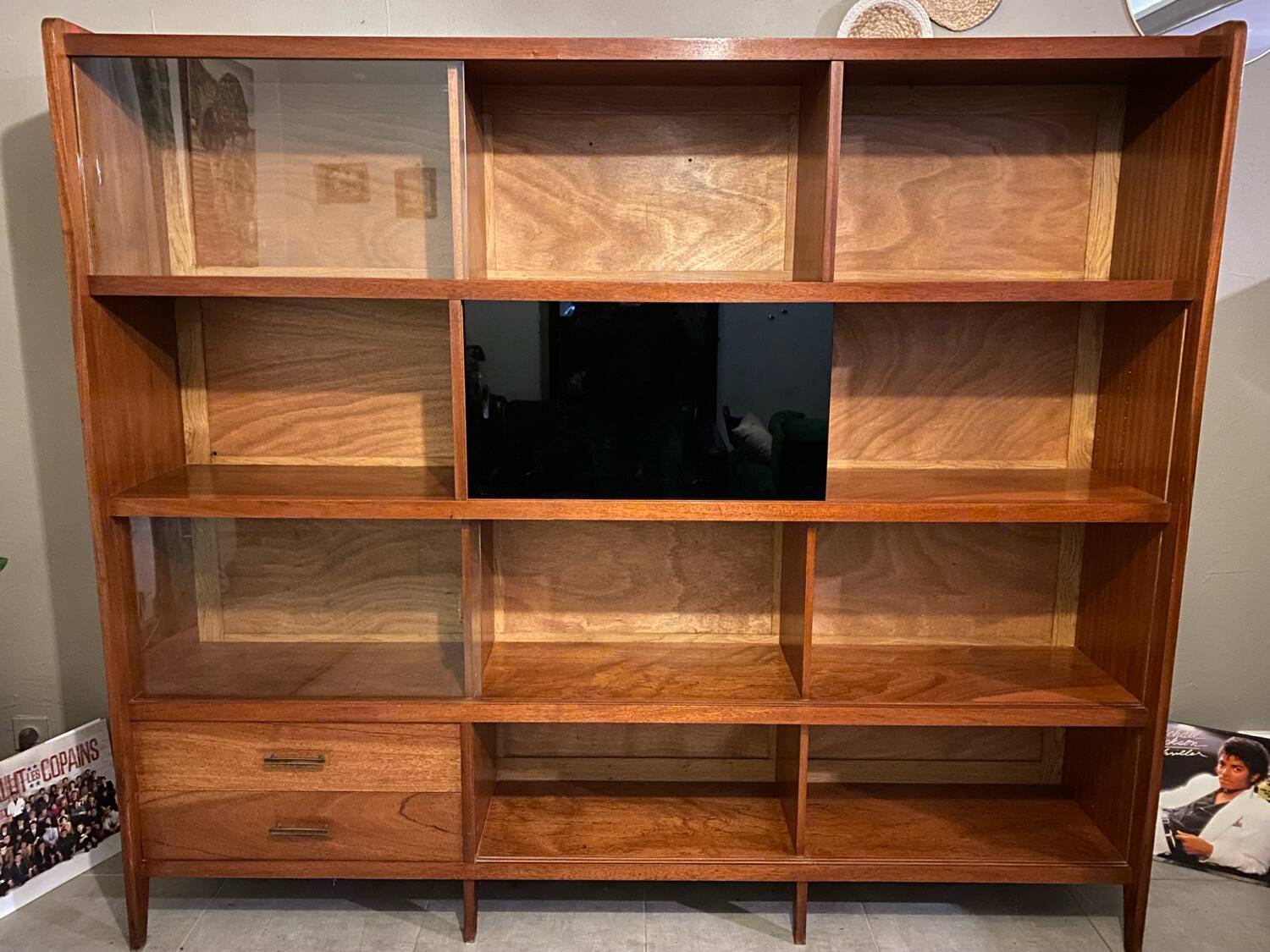Vintage teak bookcase