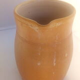 Large water pitcher in matte sandstone