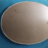 Vintage oval rope mirror. 65 x 50 cm.