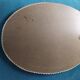 Miroir ovale vintage en corde . 65 x 50 cm .